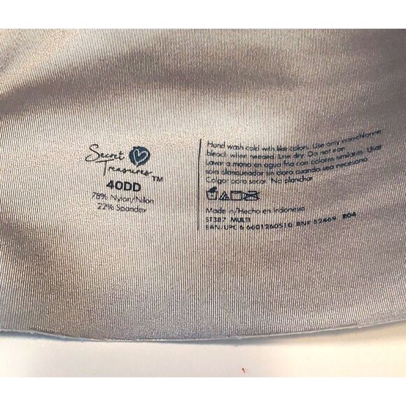 Secret Treasures Grey Blue Padded Bra Size 40DD - Picture 5 of 8